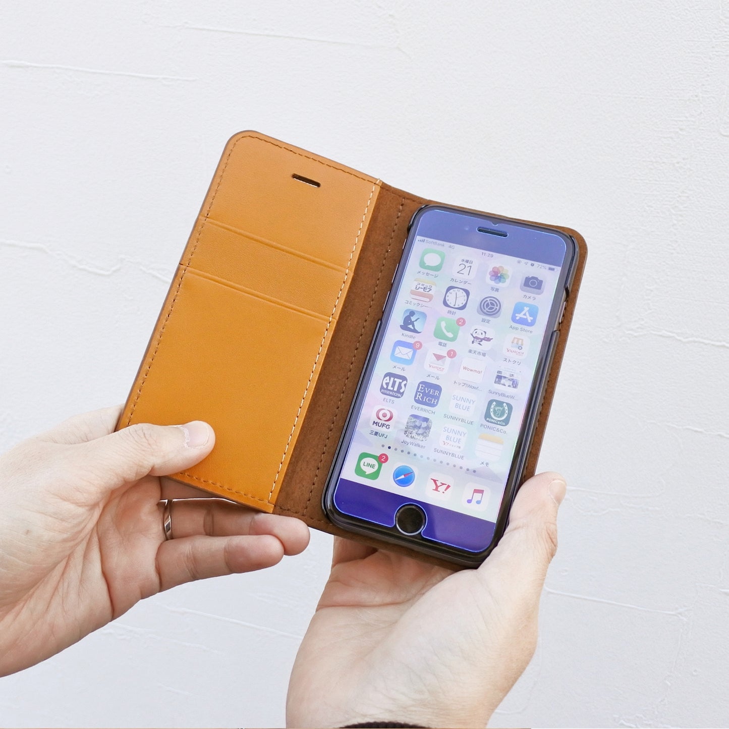 Vibram × tokyoaoyama100 iPhone CASE Two tones 手帳型 iPhone7/iPhone8対応